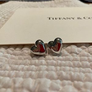 Tiffany & Co. Sterling Silver Heart Earrings